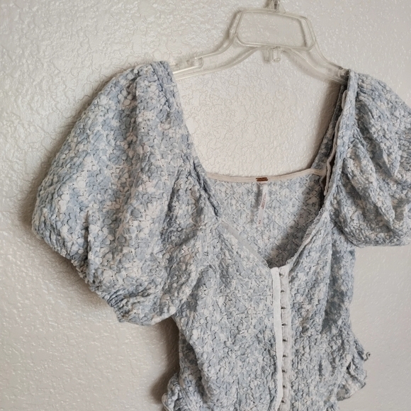 Free People Oh Baby Lace Crop Top In Tea Combo Sz M - Picture 4 of 10